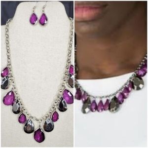 Paparazzi Gorgeous purple Necklace Set